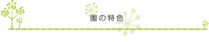 園の特色