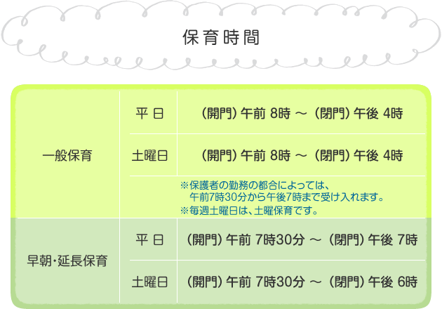 保育時間